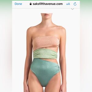 NWT isla cut-out bandeau bikini